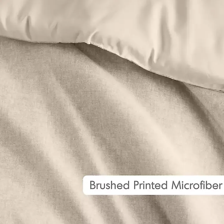 Kirklands Home Comforters|Cream Chambray 3-pc. King Comforter Set Ivory