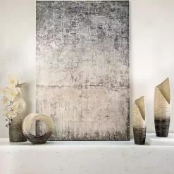 Hot Cream Circle Sculpture Statues & Figurines