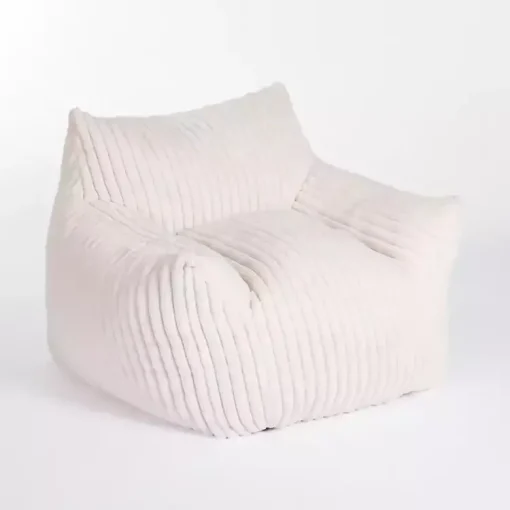 Kirklands Home Accent Chairs|Cream Comfy Foam Lounge Chair White