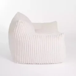 Kirklands Home Accent Chairs|Cream Comfy Foam Lounge Chair White