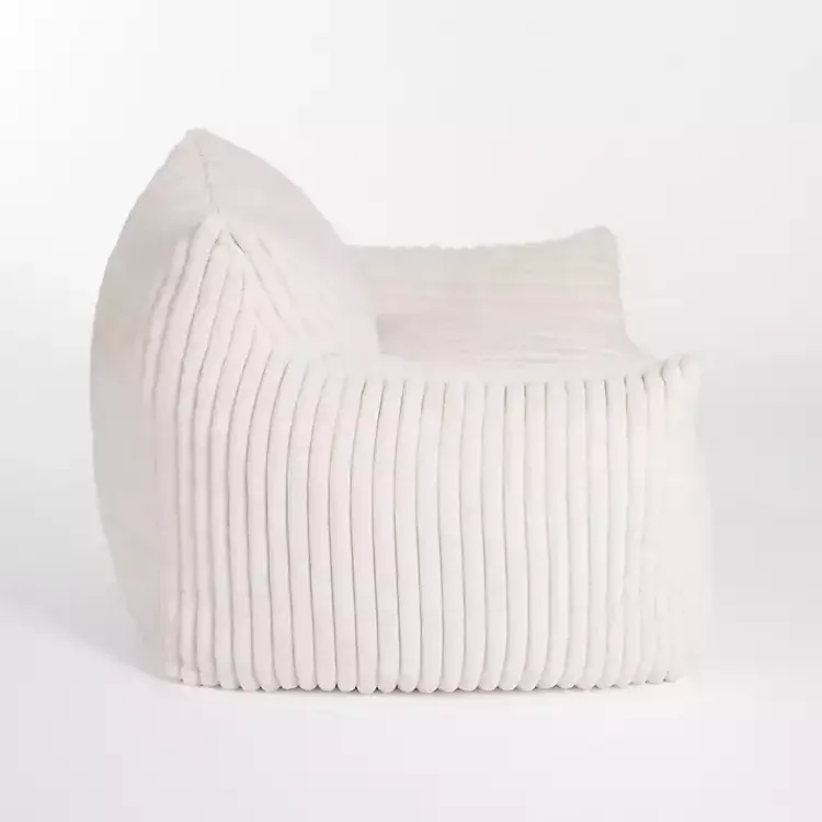 Kirklands Home Accent Chairs|Cream Comfy Foam Lounge Chair White