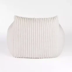 Kirklands Home Accent Chairs|Cream Comfy Foam Lounge Chair White