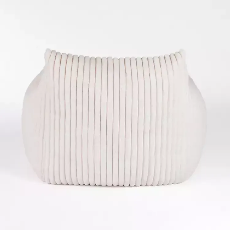 Kirklands Home Accent Chairs|Cream Comfy Foam Lounge Chair White