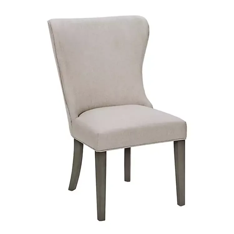 Kirklands Home Dining Chairs|Cream Curved Back Upholstered Dining Chair Ivory