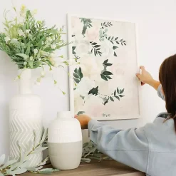 Kirklands Home Framed Art|Cream Elegant Floral Framed Art Print Ivory