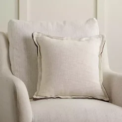 New Cream Embroidered Snowflake Pillow Pillows