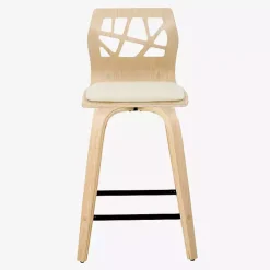 Kirklands Home Bar Stools & Counter Height Stools|Cream Golia Swivel Counter Stools, Set of 2 Ivory