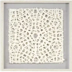 Kirklands Home Framed Art|Cream Handcut Paper Doily Shadowbox Framed Art Ivory