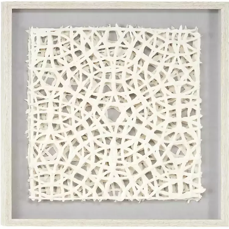Kirklands Home Framed Art|Cream Handcut Paper Doily Shadowbox Framed Art Ivory