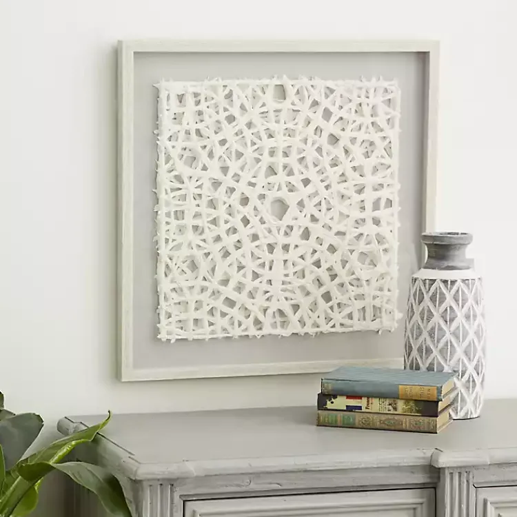 Kirklands Home Framed Art|Cream Handcut Paper Doily Shadowbox Framed Art Ivory