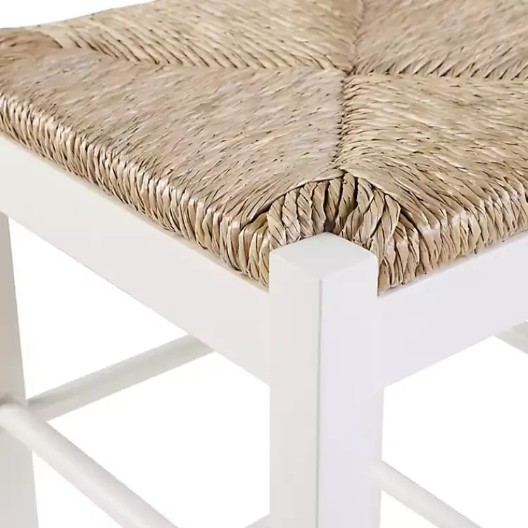Kirklands Home Bar Stools & Counter Height Stools|Cream Handwoven Counter Stool White
