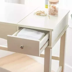 Kirklands Home Dressers & Chests|Cream Jennifer Flip-Top 2-pc. Vanity Set White