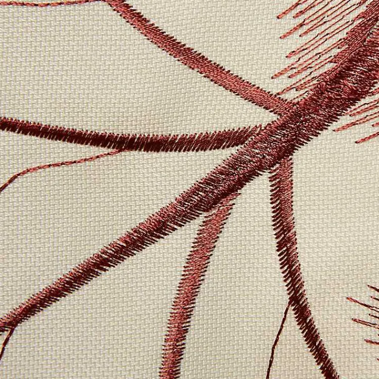 Best Cream Maple Leaves Embroidered Table Runner Fall