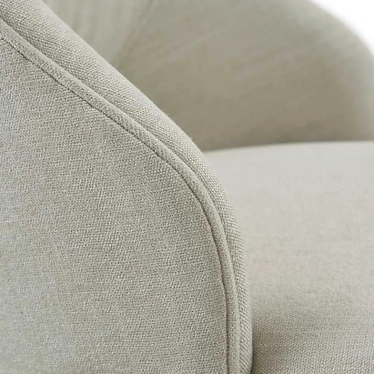 Kirklands Home Bar Stools & Counter Height Stools|Cream Open Back Swivel Base Counter Stool White