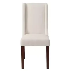 Kirklands Home Dining Chairs|Cream Parson Dining Chairs, Set of 2 Ivory