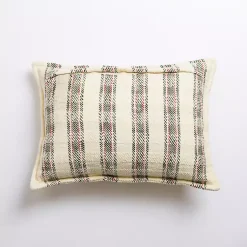 Hot Cream Plaid Lumbar Christmas Pillow Christmas Pillows