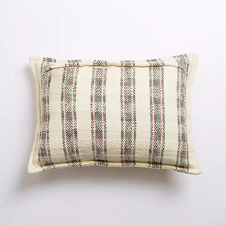 Hot Cream Plaid Lumbar Christmas Pillow Christmas Pillows