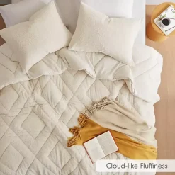 Kirklands Home Comforters|Cream Quilted Teddy 2-pc. Twin Comforter Set Ivory