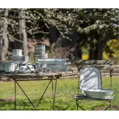 Kirklands Home Serving & Entertaining|Cream Scalloped Clay 2-pc. Serveware Set Ivory