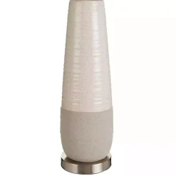 Kirklands Home Table Lamps|Cream Speckled Two Tone Table Lamp White