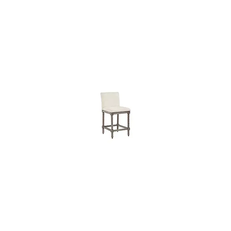 Kirklands Home Bar Stools & Counter Height Stools|Cream Spindle Legs Counter Stool Ivory