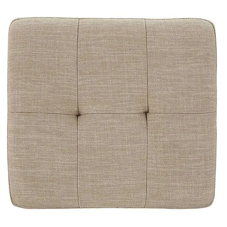 Kirklands Home Bar Stools & Counter Height Stools|Cream Upholstered Chandler Counter Stools, Set of Ivory