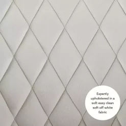 Kirklands Home Office Furniture|Cream Upholstered Tufted Swivel Office Chair Ivory