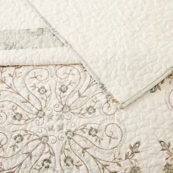 Kirklands Home Bedspreads & Coverlets|Cream Vintage Treasure King Bedspread