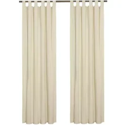 Kirklands Home Curtains & Drapes|Cream Weathermate Blackout Curtain Panel, 63 in. Ivory