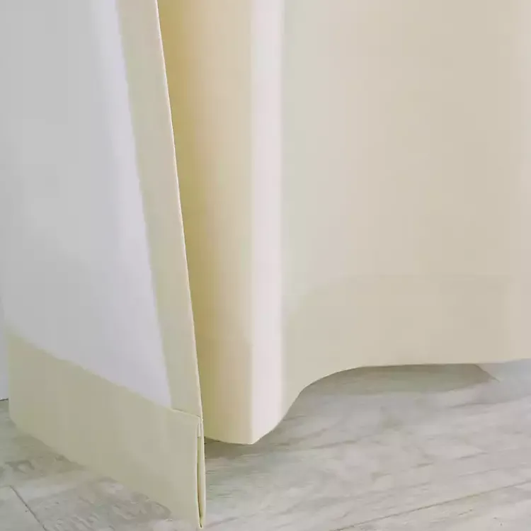 Kirklands Home Curtains & Drapes|Cream Weathermate Blackout Curtain Panel, 63 in. Ivory