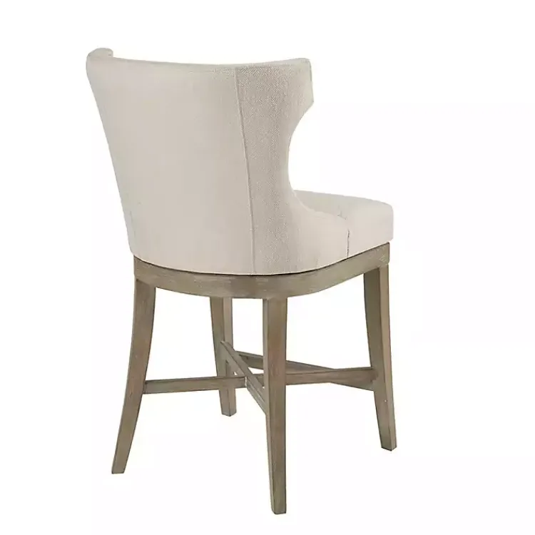 Kirklands Home Bar Stools & Counter Height Stools|Cream Wingback Swivel Seat Counter Stool