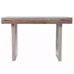 Kirklands Home Office Furniture|Cream Wood Faux Marble Desk