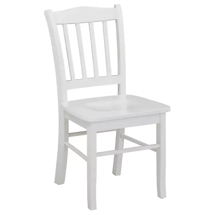 Kirklands Home Dining Chairs|Cream Wood Shaker Dining Chairs, Set of 2 White