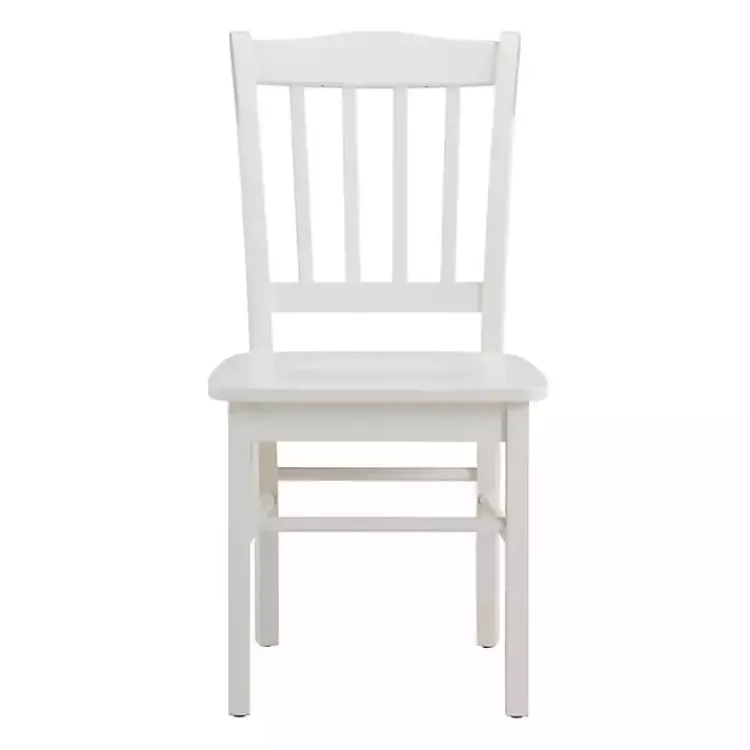 Kirklands Home Dining Chairs|Cream Wood Shaker Dining Chairs, Set of 2 White