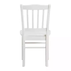 Kirklands Home Dining Chairs|Cream Wood Shaker Dining Chairs, Set of 2 White