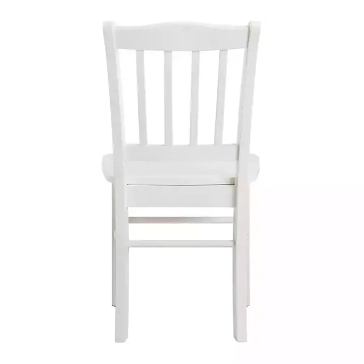 Kirklands Home Dining Chairs|Cream Wood Shaker Dining Chairs, Set of 2 White