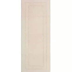 Kirklands Home Bathroom Rugs|Creme Plush Reversible Cotton Bath Mat, 60 in. Ivory