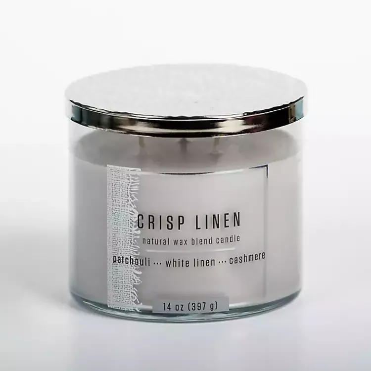 Online Crisp Linen Jar Candle Candles