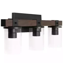 Kirklands Home Flush Mount Lighting|Crossbeam Vanity Flushed Mount Shade Brown