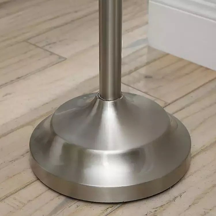 Kirklands Home Floor Lamps|Crystal Spheres Brushed Nickel Floor Lamp White