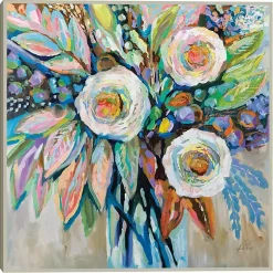 Kirklands Home Canvas Art|Curious Bouquet Framed Canvas Art Print