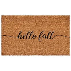 Kirklands Home Doormats|Cursive Hello Fall Coir Doormat, 24x36