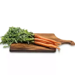 Kirklands Home Serving & Entertaining|Curved Handle Acacia Wood Cutting Board Brown