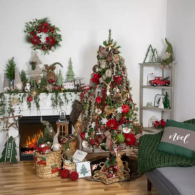 Cypress Mini Potted Christmas Tree Christmas Arrangements & Garland