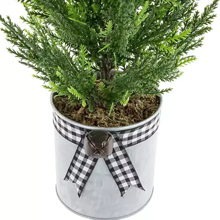 Cypress Mini Potted Christmas Tree Christmas Arrangements & Garland