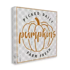 New Daily Farm Picked Pumpkins Canvas Wall Art Fall