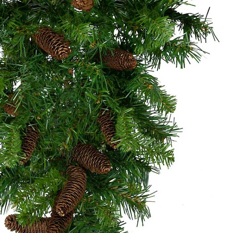Online Dakota Red Pinecone Teardrop Swag Christmas Wreaths
