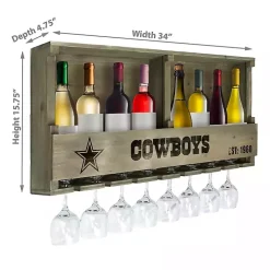 Kirklands Home Shelves|Dallas Cowboys Reclaimed Wood Bar Shelf Gray