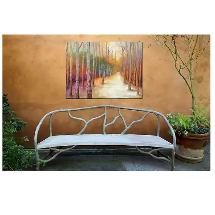 Kirklands Home Outdoor Wall Decor|Dappled Forest Outdoor Canvas Art Print Multi