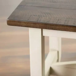 Kirklands Home Benches & Ottomans|Dark Brown and Jackson Dining Bench Ivory